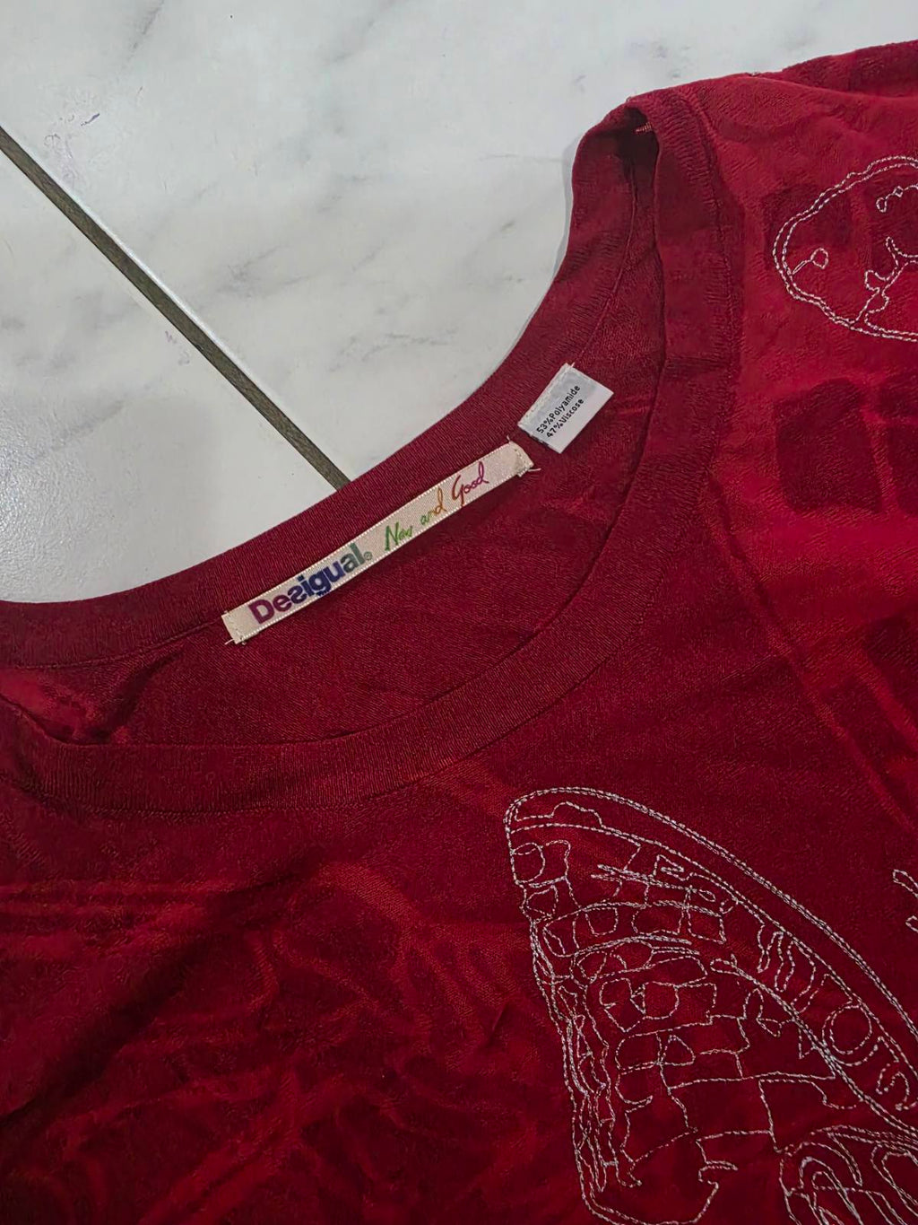 Desigual crvena oversized majica – S